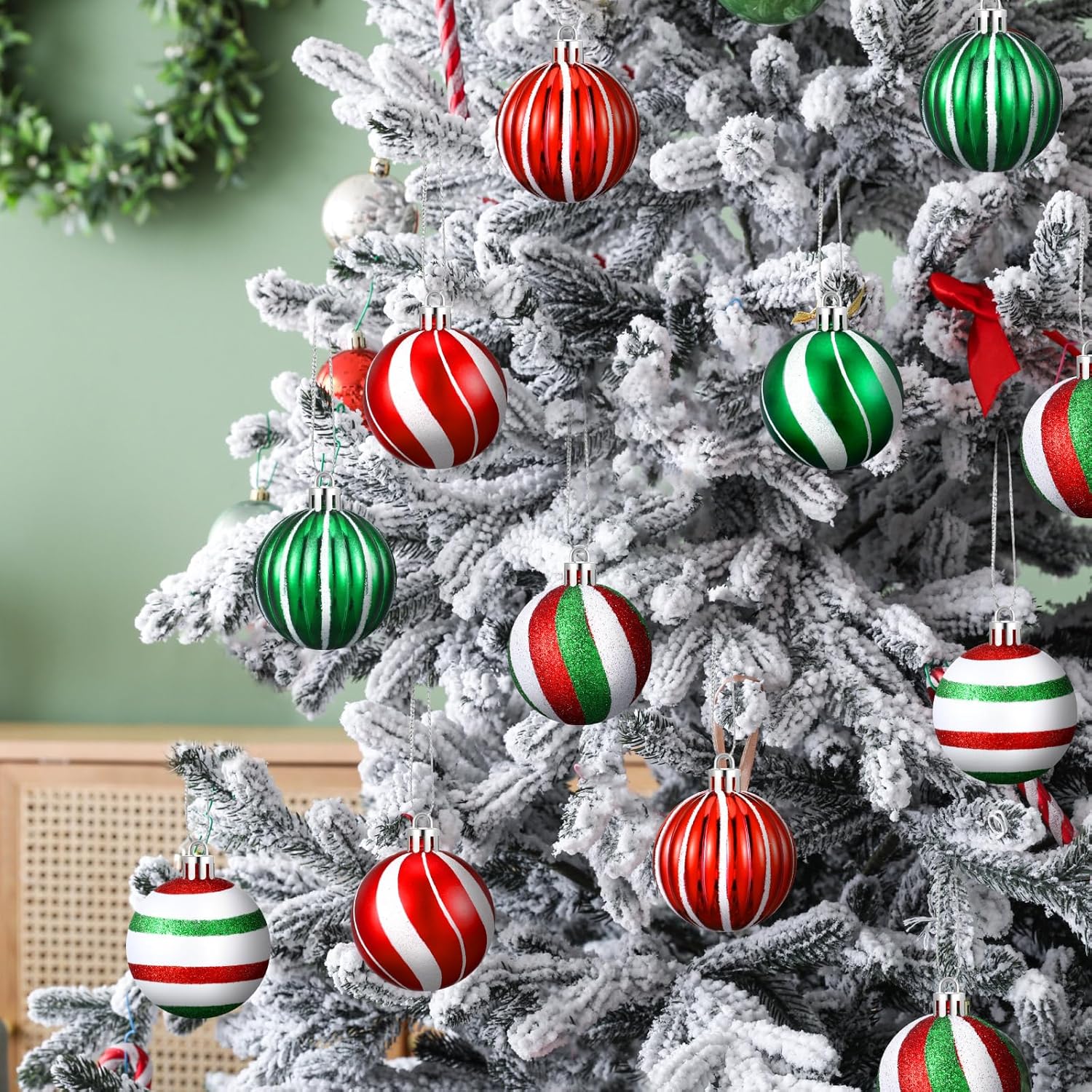 Jetec 24 Pcs Shatterproof Christmas Ball Ornaments