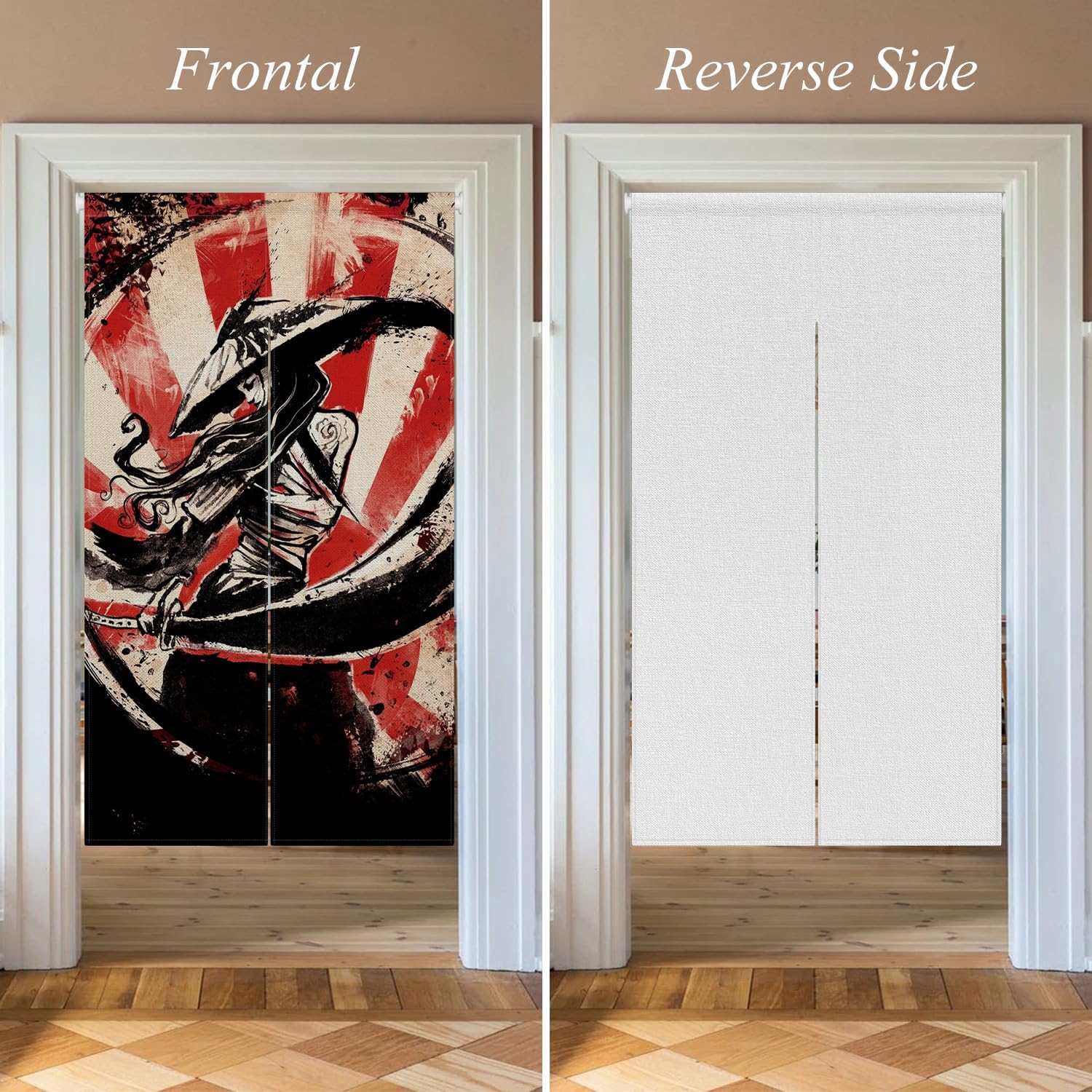 Traditional Japanese Noren Door Curtain 34x60 Inches