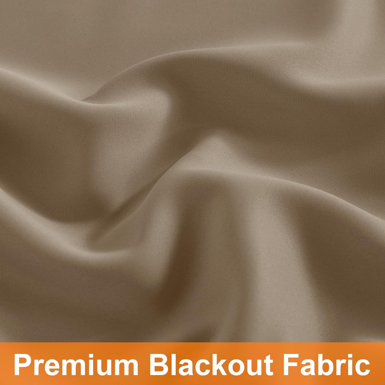 RYB HOME Blackout French Door Curtain Panel