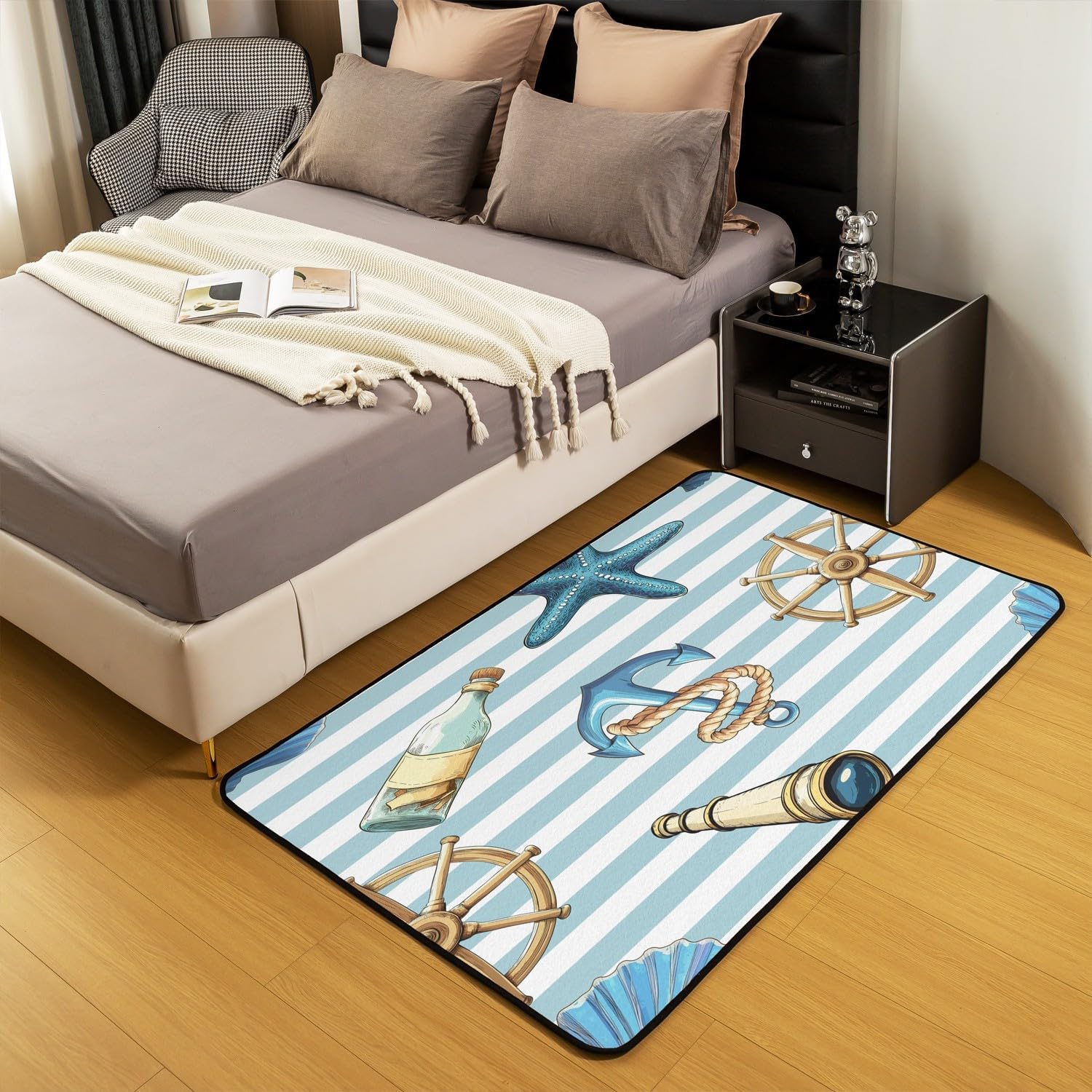 Nautical Area Rug 411 x 33 Ocean Rug for Kids