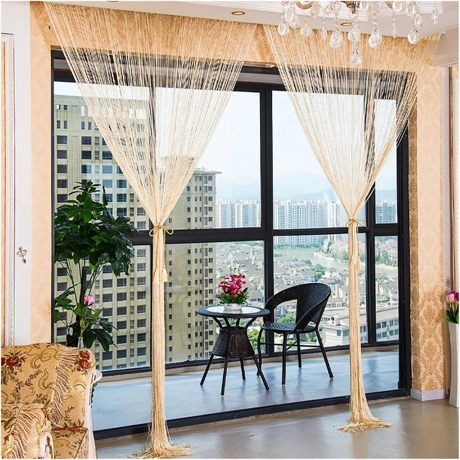 Beaded String Curtain for Doorway and Window