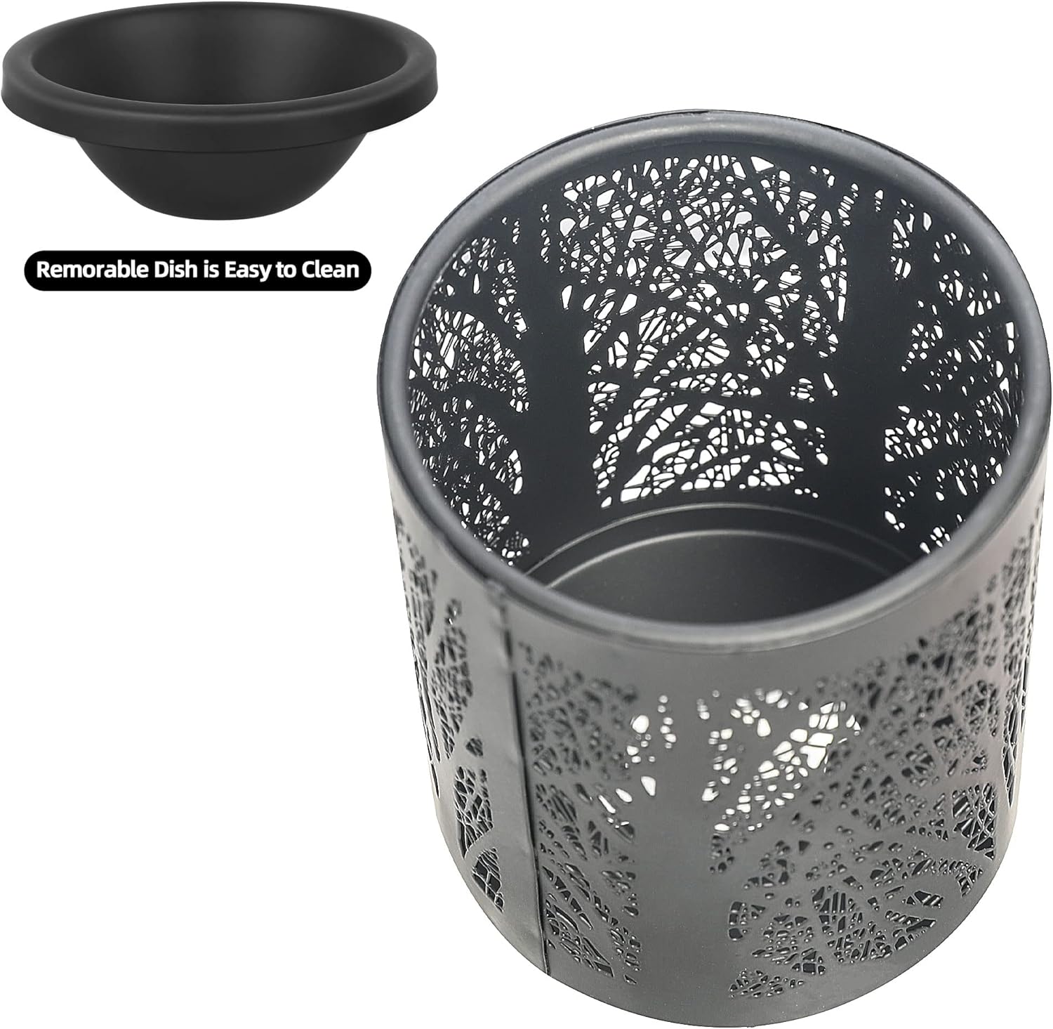 Inrorans Wall Plug-in Wax Warmer with Black Forest Tree Pattern
