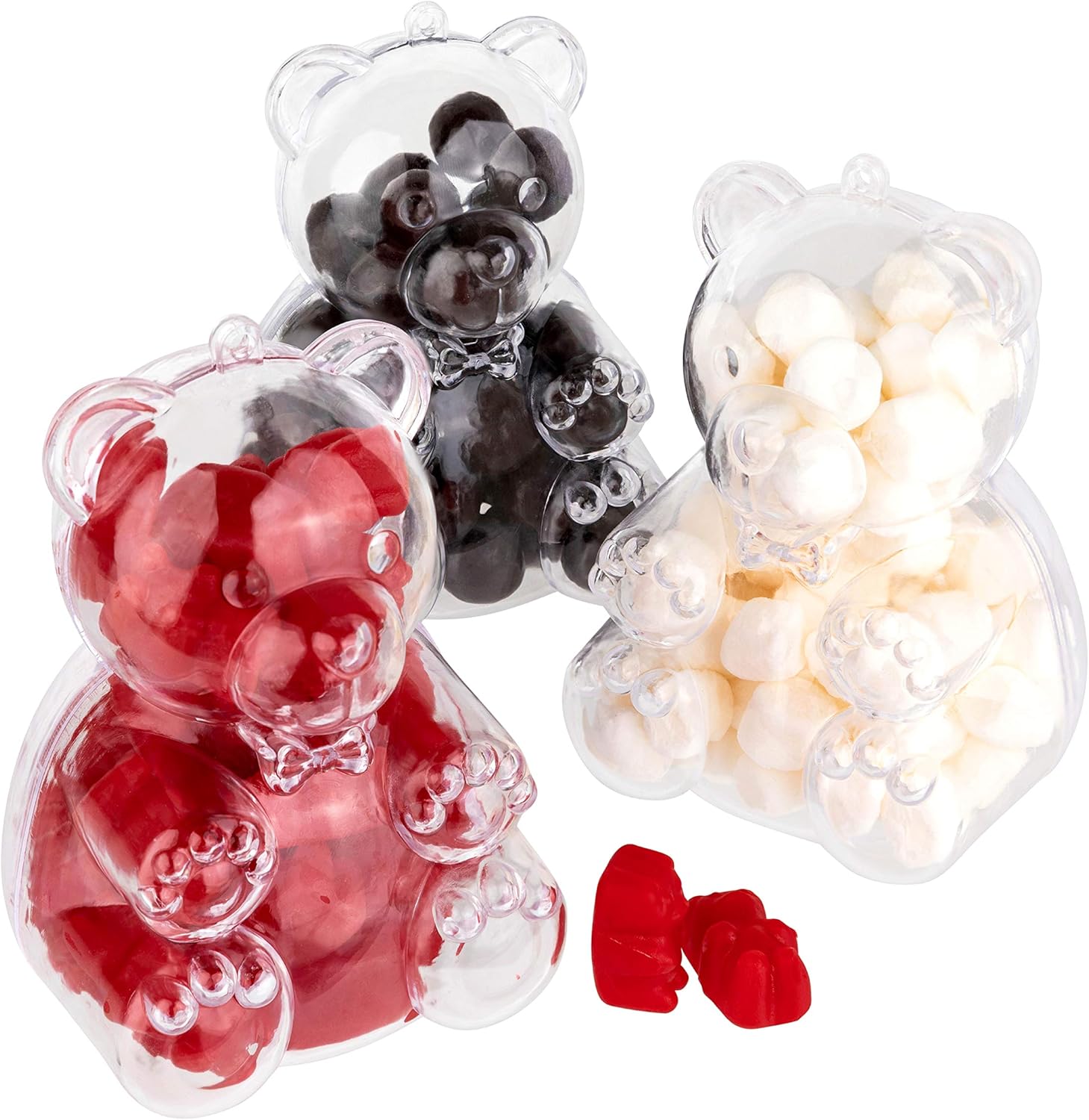 Hammont Tree Ornaments - 9 Pack Acrylic Bear Shaped Christmas Decor