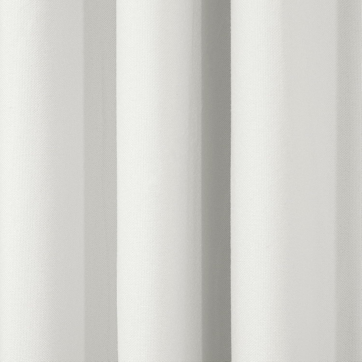 ChadMade Blackout Curtains 54 Inches Long 2 Panels Ivory White
