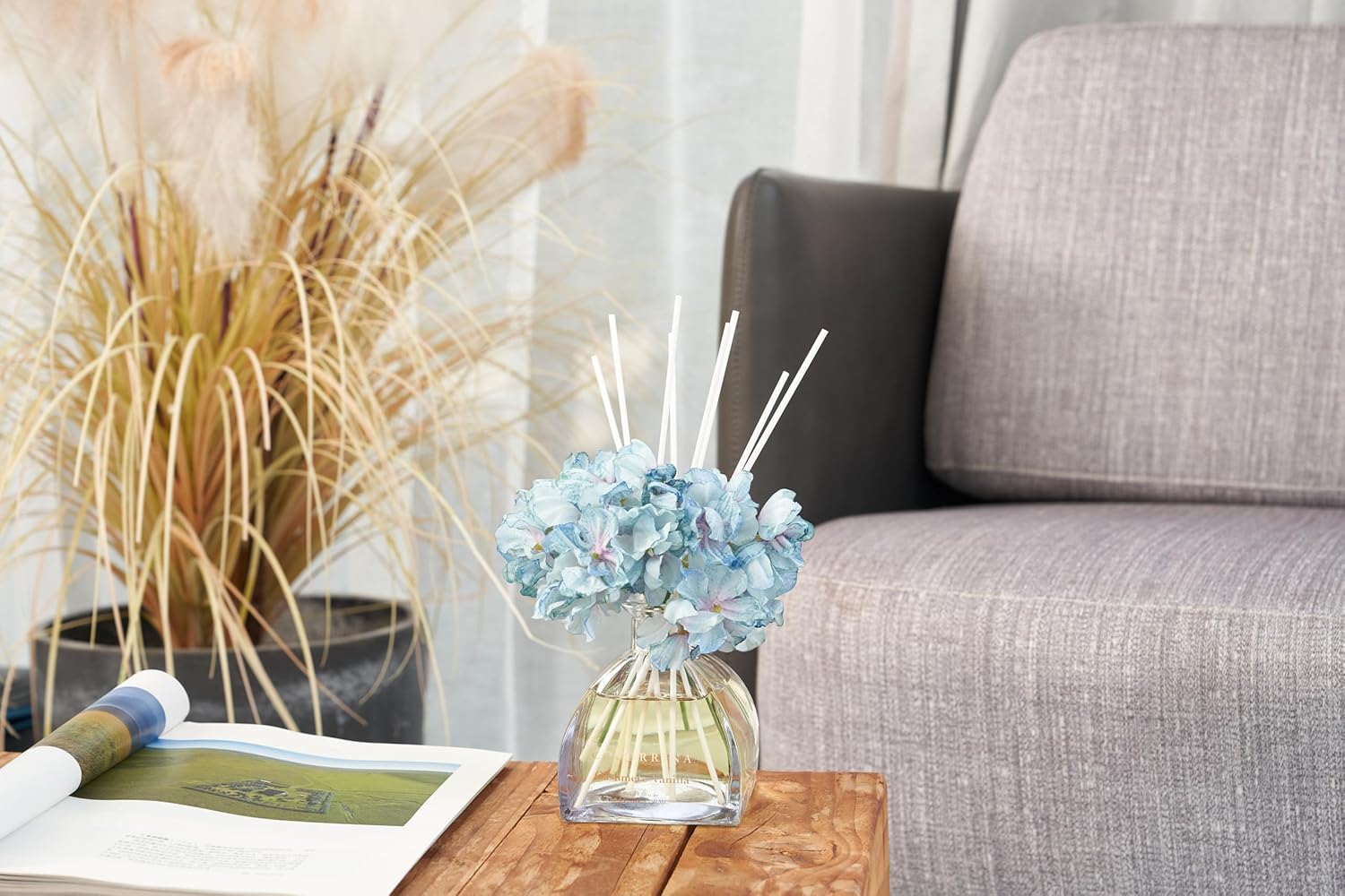 COCORRINA Reed Diffuser - 85 Oz Cashmere Vanilla Set with 8 Sticks