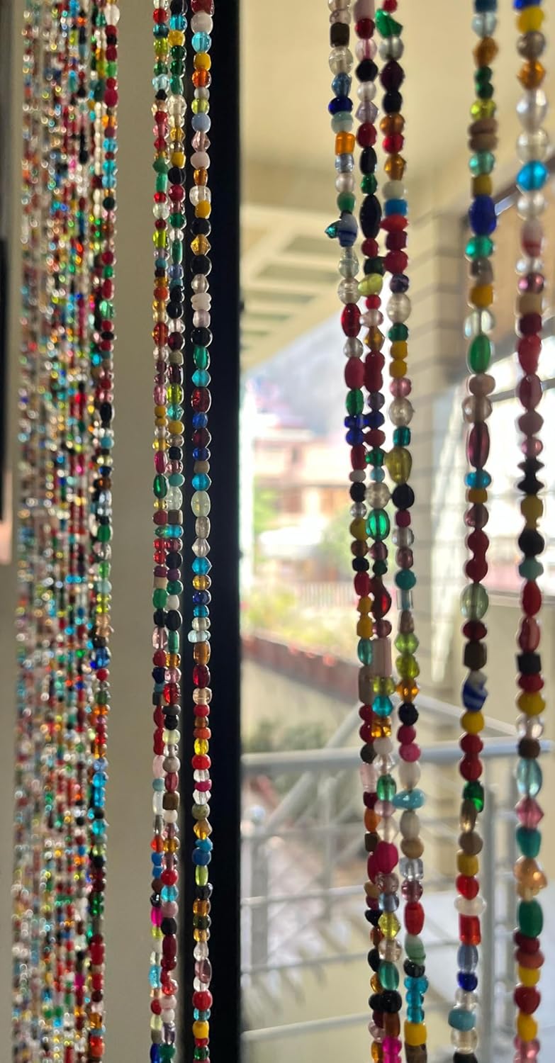 Mango Gifts Set of 10 Bohemian Beaded Curtains 72-Inch