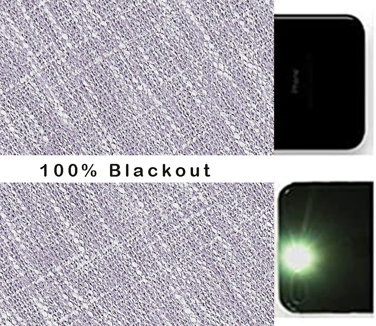 Central Park Lavender Blackout Curtain Panels 50x63 2 Panels