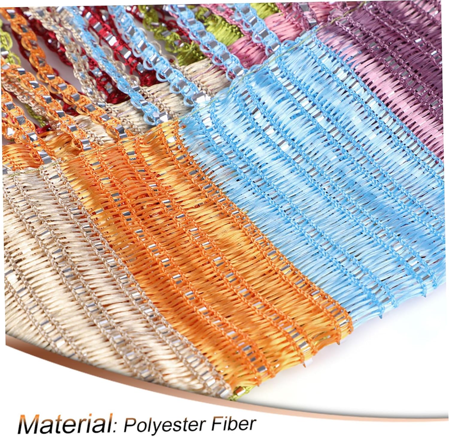 Rainbow Door Curtain with Tassels - 3937x7874 Inch
