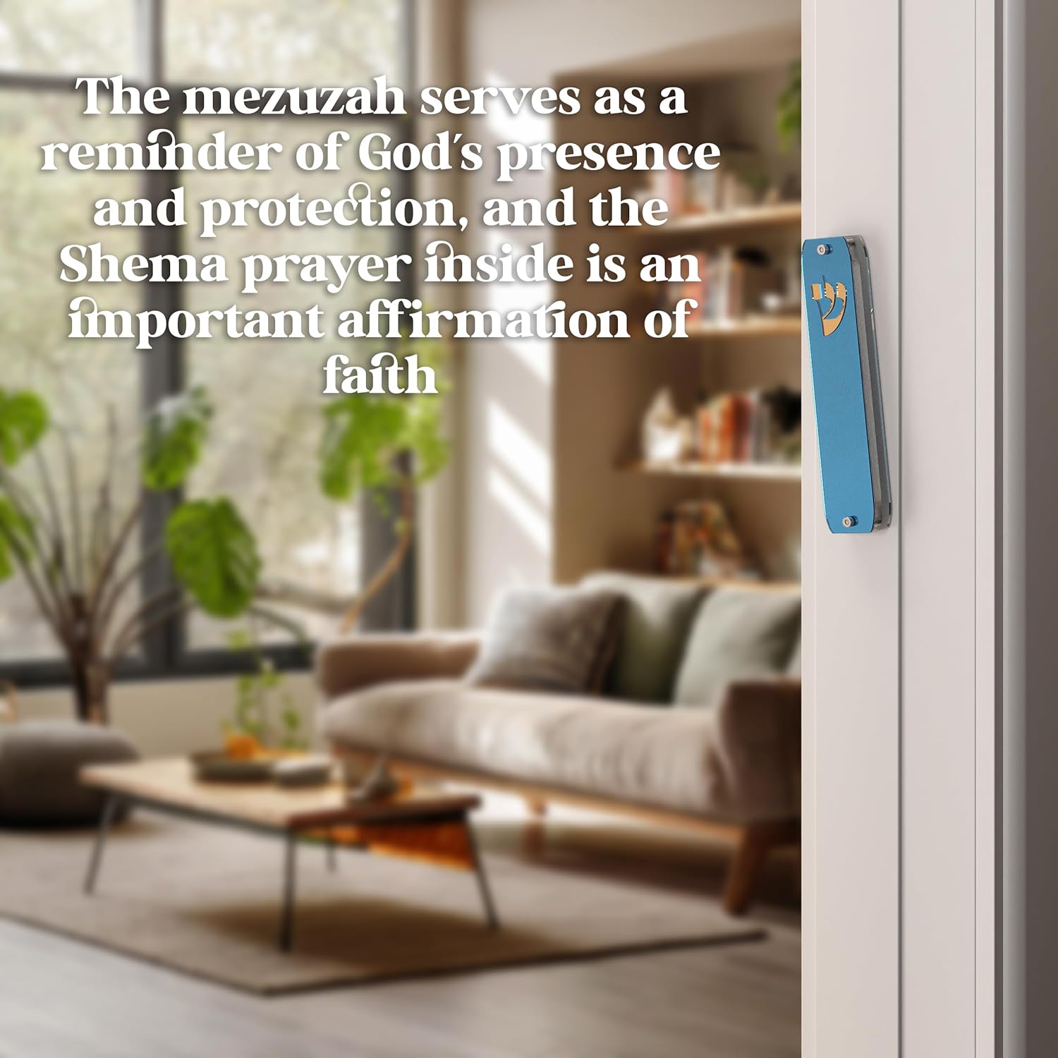 TYLDUM Clear Mezuzah Case for Door