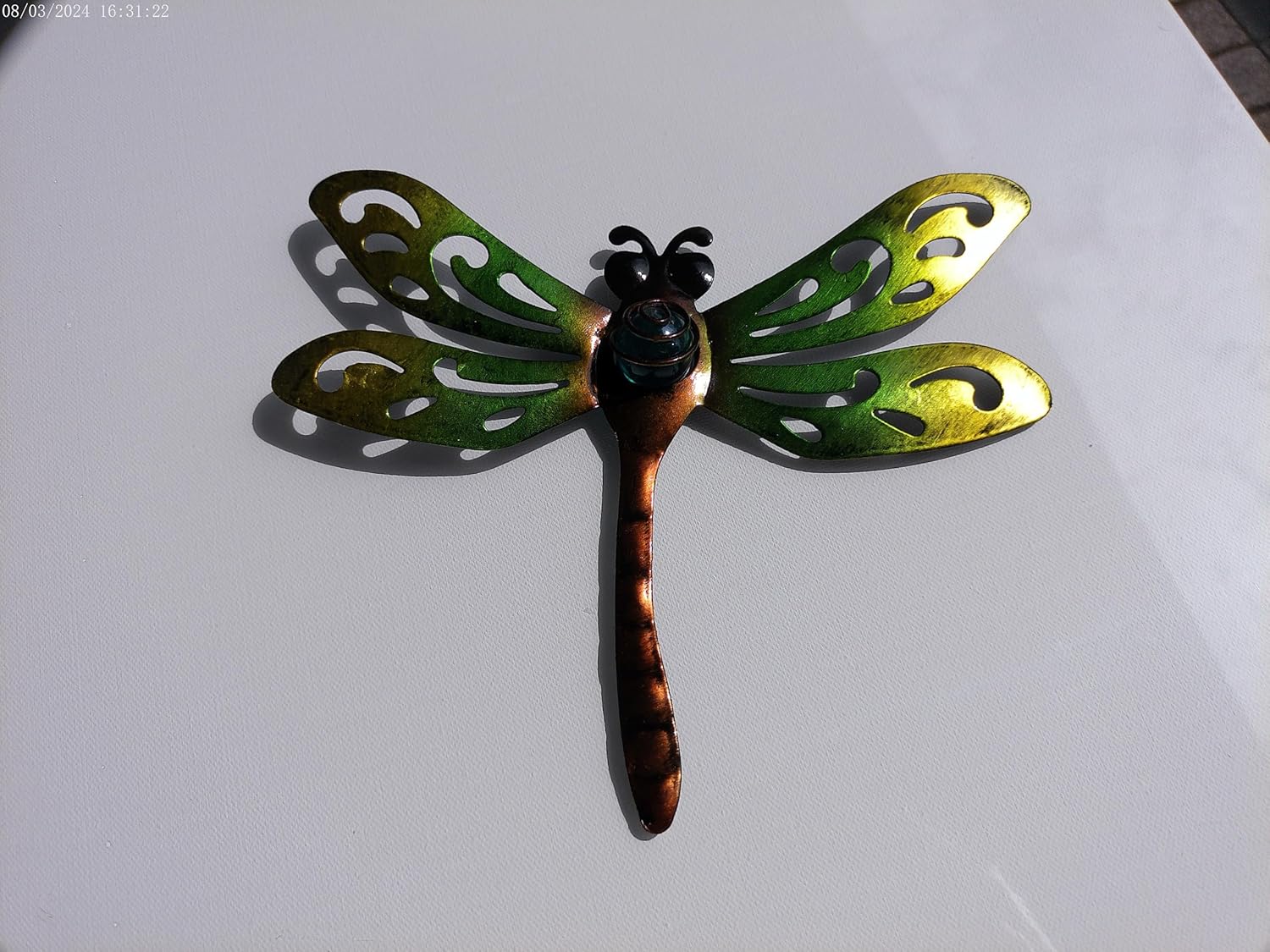 Sunny Barrel Vibrant Metal Dragonfly Wall Decor Set of 3