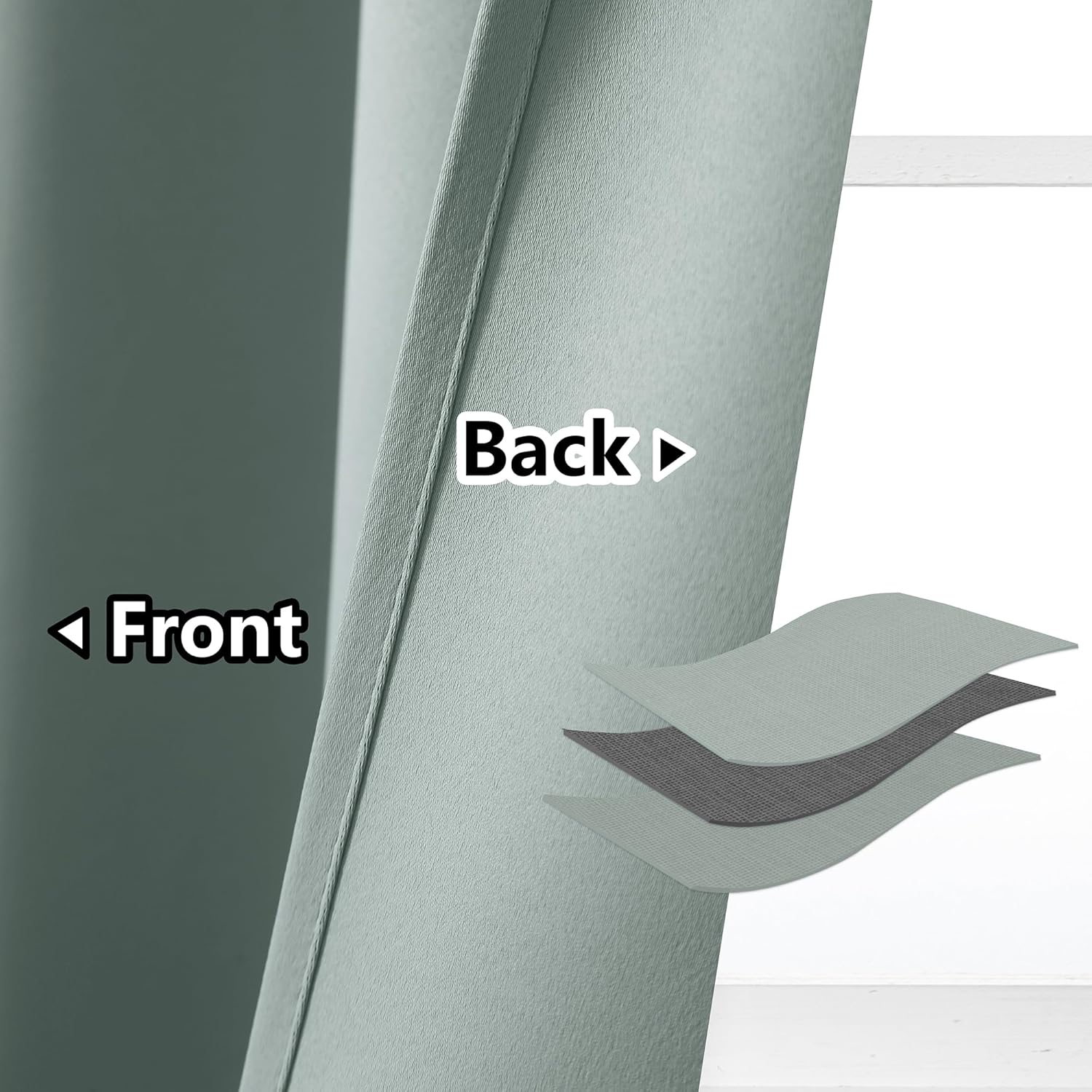 AOSKY Door Curtains for Privacy and Light Block