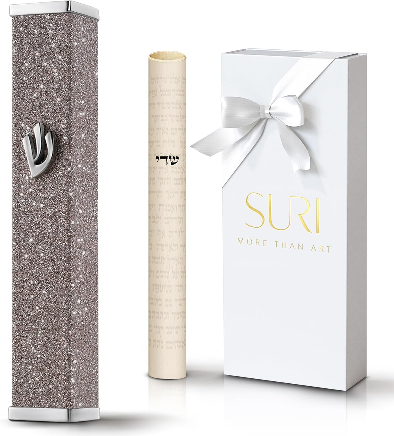 SURI Modern Mezuzah with Self-Stick Case