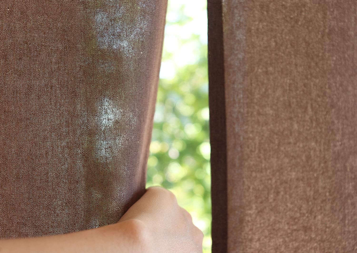 SunnyDayFabric Dooryway Curtain W335 x L59 Tapestry Japanese Noren Blur Brown