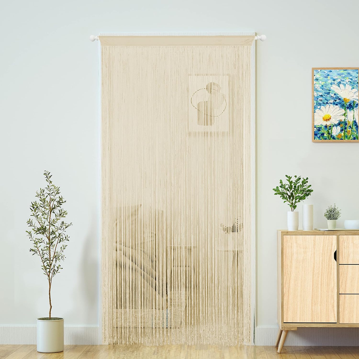 YaoYue Doorways String Curtain with Fringe Tassels
