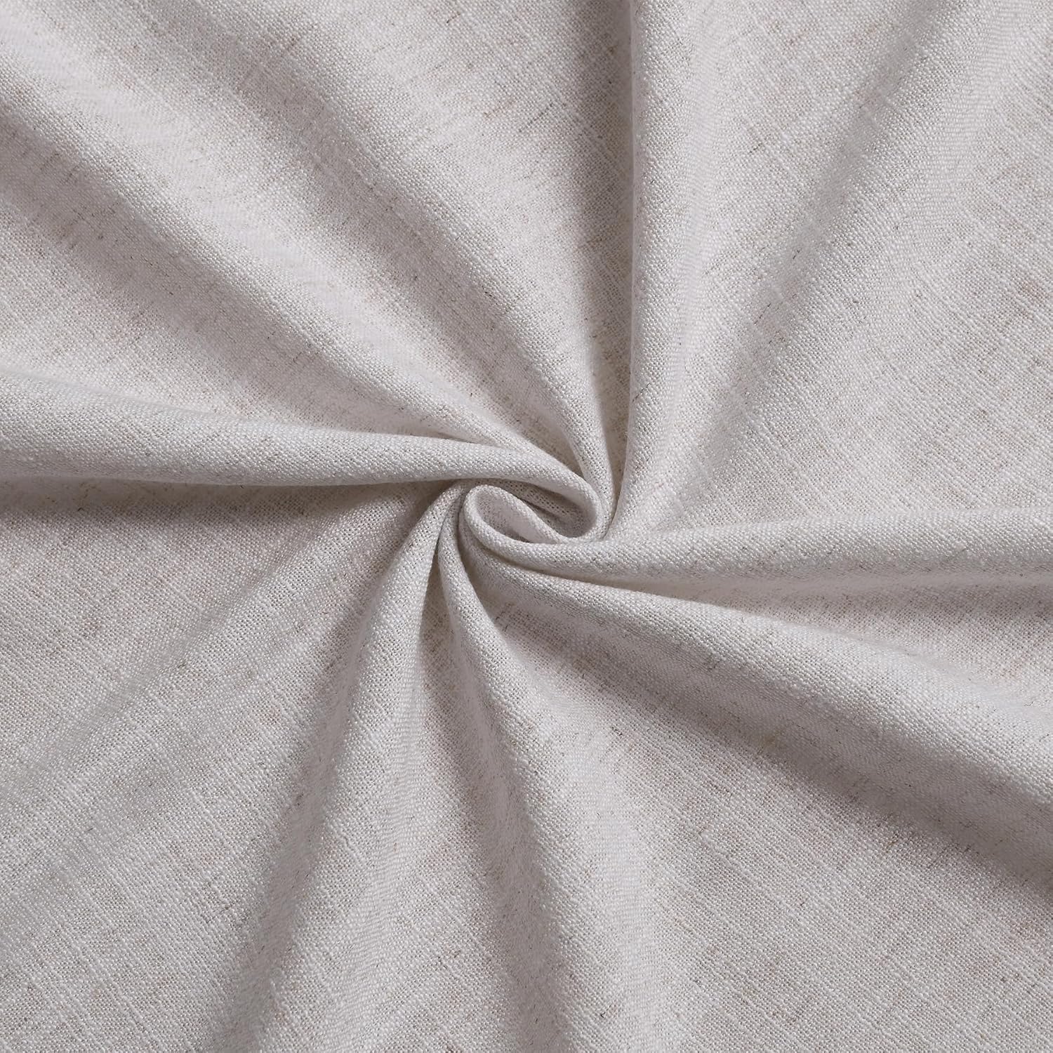 Custom Curtain Natural Linen Blend Drape for Bedroom Living Room