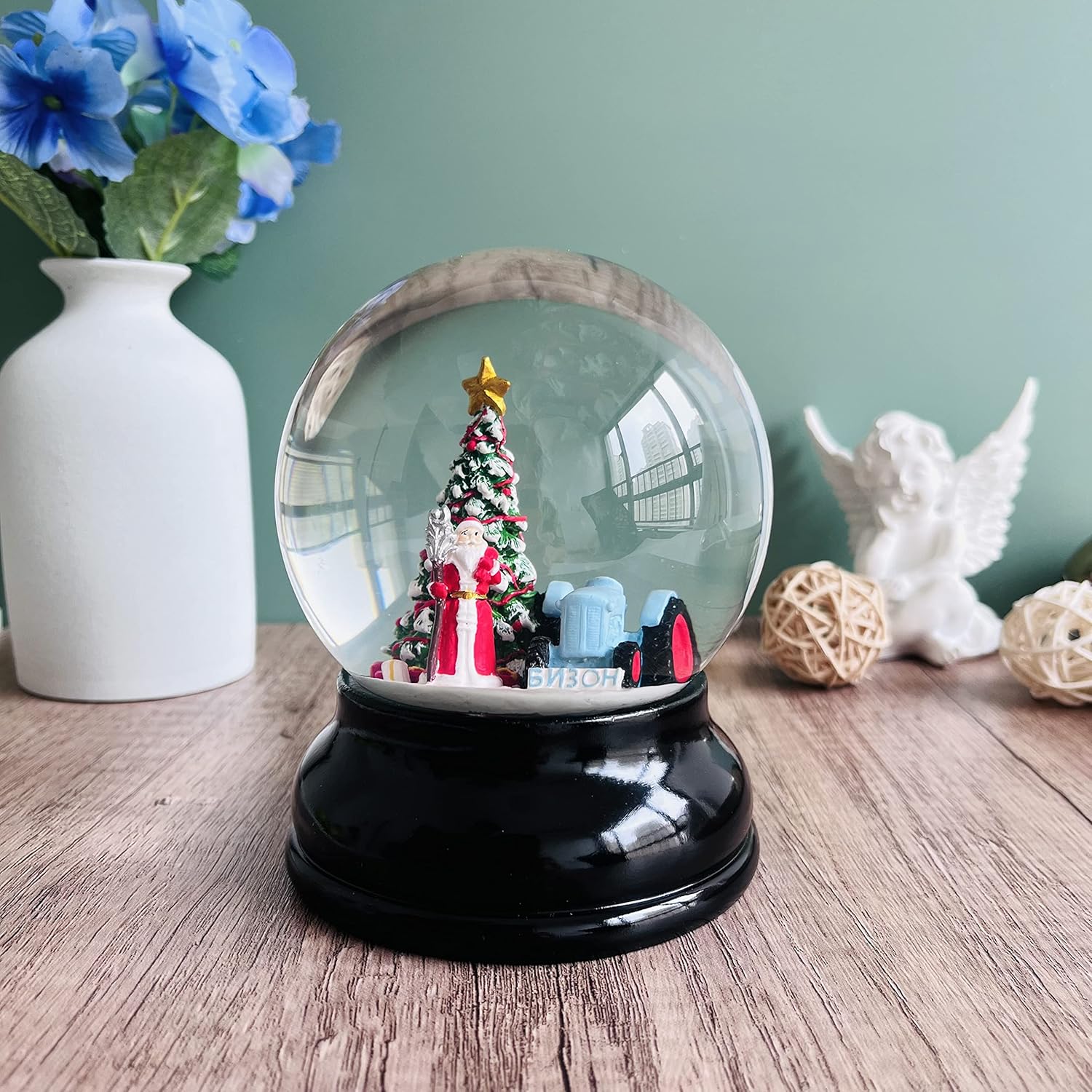 Clear DIY Snow Globe Kit with Resin Base - 39 Inch Diameter