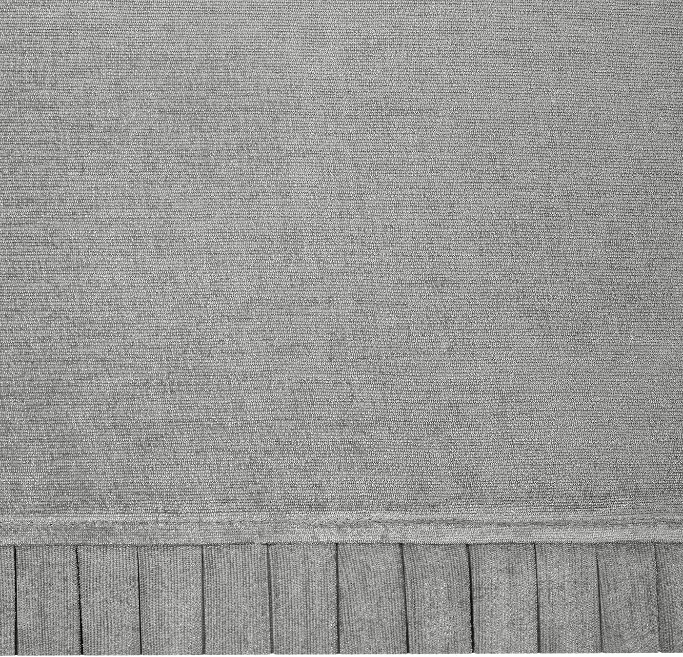 Woven Trends Semi Sheer Pinch Pleated Curtains Gray 52x14