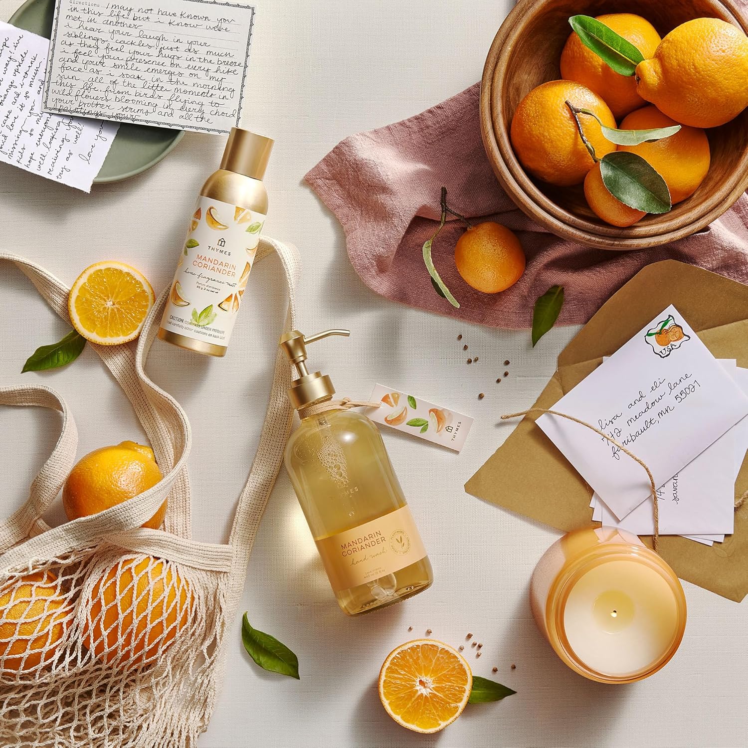 Thymes Fragrance Mist 3 Oz Mandarin Coriander