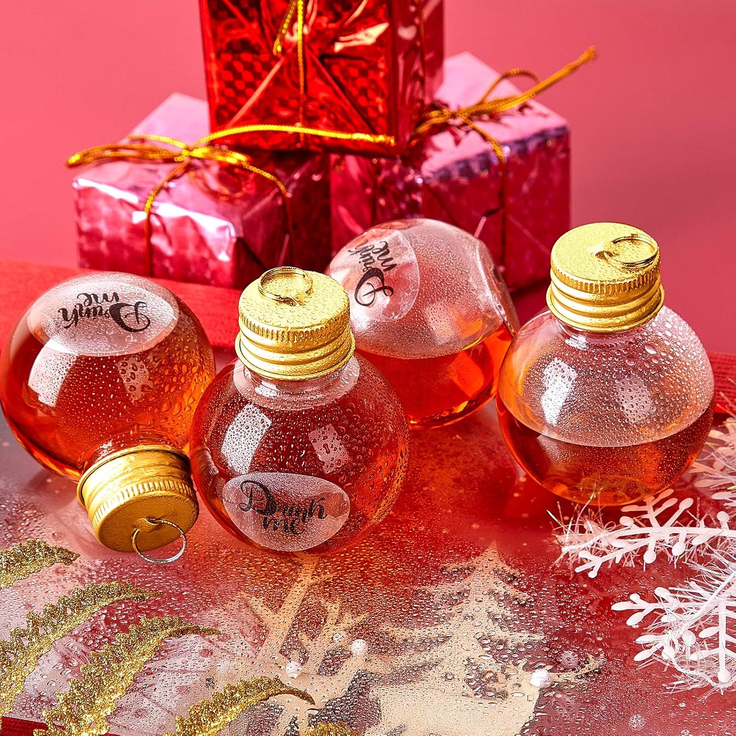 Patelai Clear Christmas Fillable Ornaments 48 Pcs