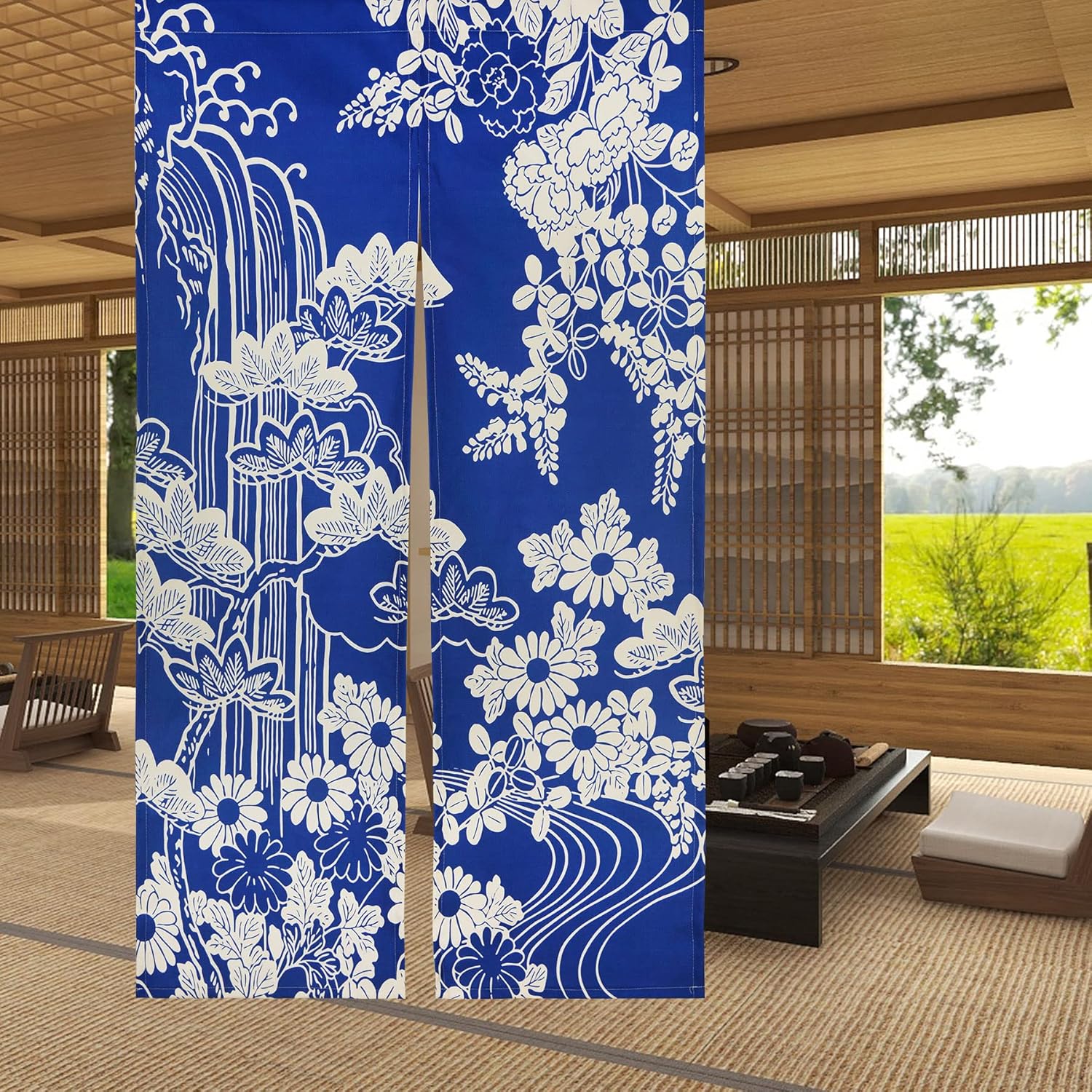 LIGICKY Japanese Style Noren Door Curtain Thick Long