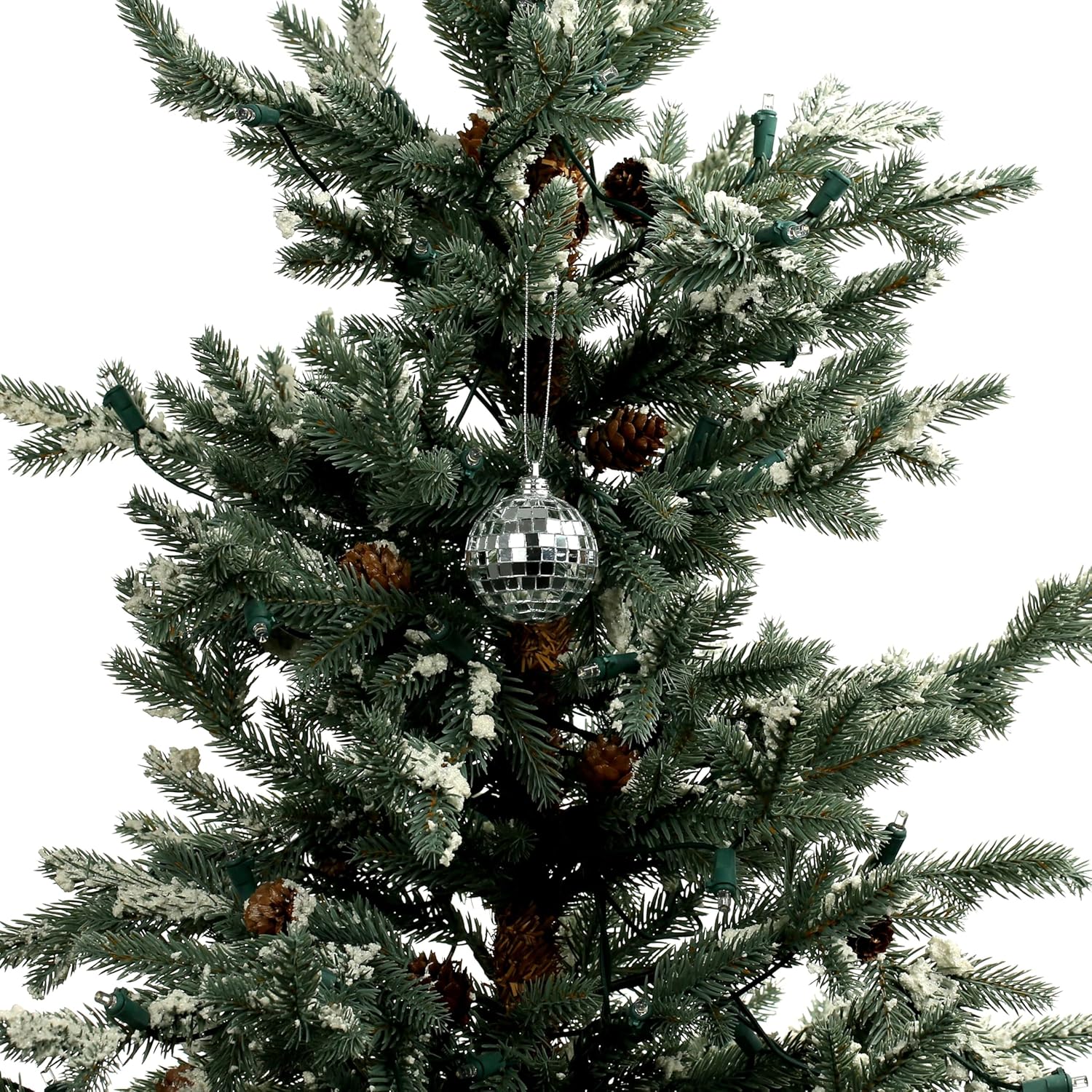 Ashland 2 Inch Silver Disco Ball Plastic Ornaments 5ct