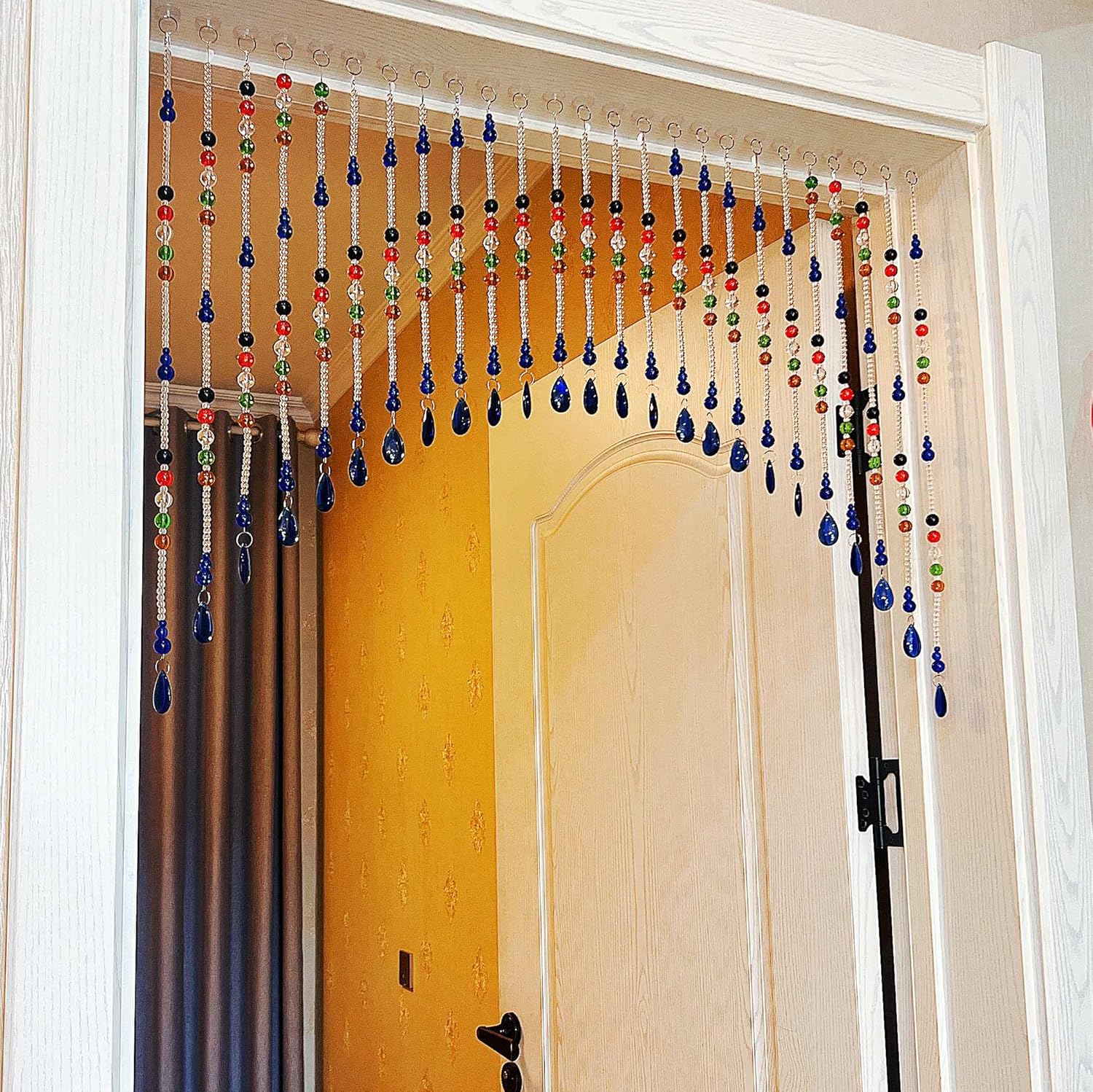 Clear Crystal Beaded Curtain for Doorways and Windows