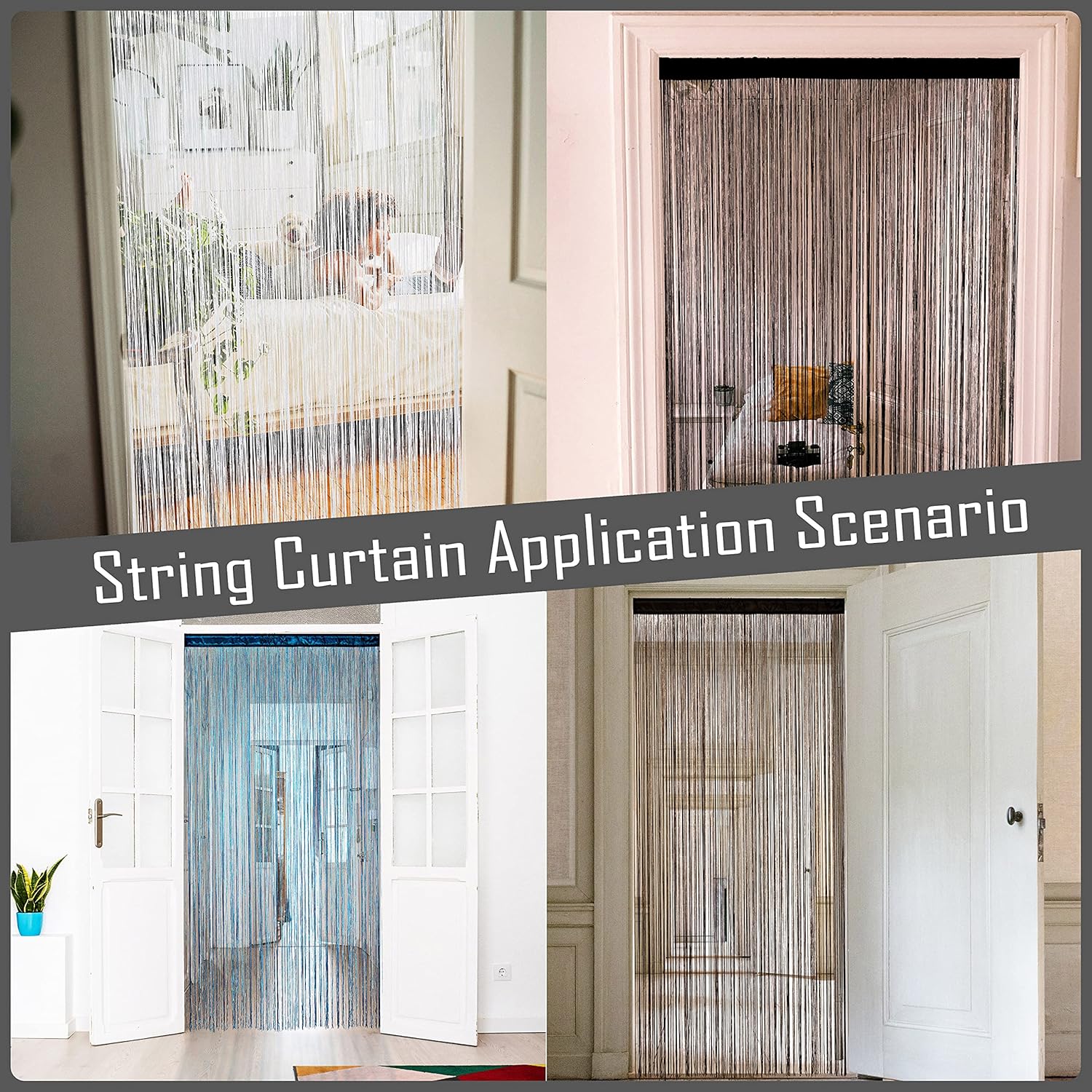 YaoYue Doorways String Curtain with Fringe Tassels