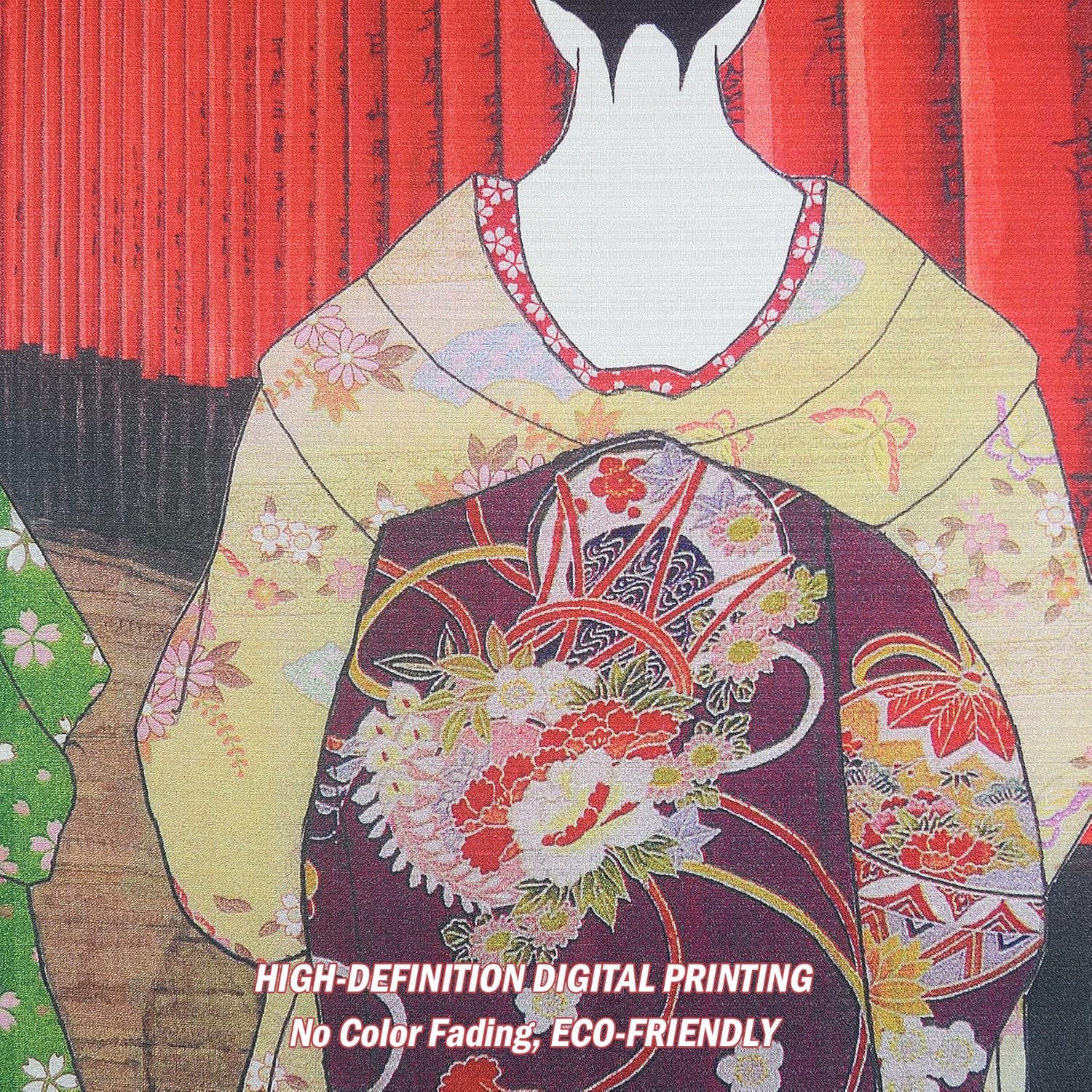 LIGICKY Noren Doorway Curtain Kyoto Geisha Fushimi Inari Tapestries